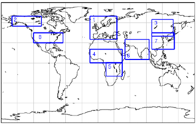 GEMS regions GEMS regions